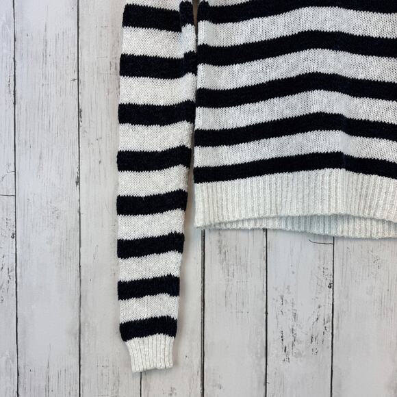 See By Chloé Black/White Striped Chunky Knit Nautical Sweater Size Small - Picture 4 of 15